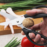 Kitchen and Household Stainless Steel Multifunctional Food Scissors