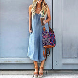 Sexy Women’s Suspender Jumpsuit – Casual Stitching Detail Fashion Overalls