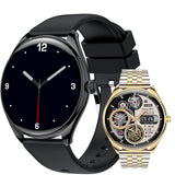 Ultra-thin 1.43" Smart Watch with Heart Rate & Blood Oxygen Monitoring, Bluetooth Calling, and Voice Assistant
