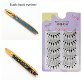 False Eyelashes, Self-adhesive Multicolor Eyeliner