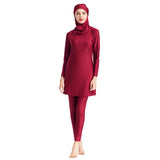 Premium Quality Plus Size Three-piece Muslim Burkini Swimsuit