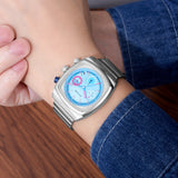 Men's Square Watch, Multifunctional Six-hand Quartz Timepiece