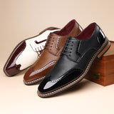 Men’s Premium Pointed Toe Leather Shoes – Breathable & Comfortable Formal Style