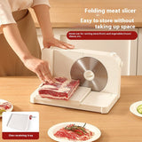Electric Lamb Roll and Meat Slicer with Adjustable Thickness Regulator