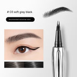 Water and Sweat-proof, No Fading and Smudging, Natural Long Lasting Eyebrow Pencil