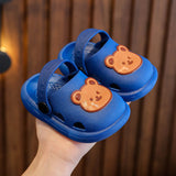 Summer New Cute Bear, Baby Girl and Boys', Soft Bottom Non-slip Home Bathroom Sandals