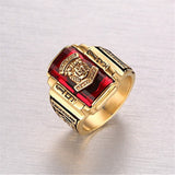 And The Wind 1973 Tiger Walton Navy – Men's Personality Retro Ring