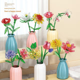 Building Blocks, Flower Decoration Bouquet Rose Assembled Toy