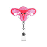 Acrylic Love, Apron's Buckle Clip Brooch for Hanging IDs