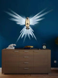 Modern Creative Bird Wall Lamp, Owl Eagle Shape Projector, Atmosphere Sconce Light, 3D Print Body Animal Lighting Lustre Home Decor