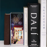 DIY Hut, Water City Log Hot Air Balloon Stand Mini Book House