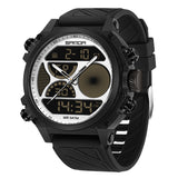 Rugged Outdoor Sports Watch for Men – Large Dial Dual Display Waterproof Design