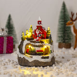Christmas Snow Model, Electric Music Glowing House