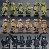 Military Building Blocks Doll, Assembled Desert Army
