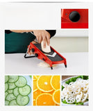 Manual Multi-function Vegetable Chopper with Adjustable Thickness Slicer