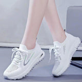 Versatile Flyknit Mesh Casual Sneakers Running Shoes for Young Women and Teens