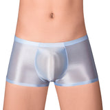 Oil Glossy, U Convex, Ultra-thin, Transparent, Men's Comfortable Stretch Shorts