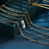 4-Piece Minimalist Geometric Bracelet Set for Women – Elegant Flower Design