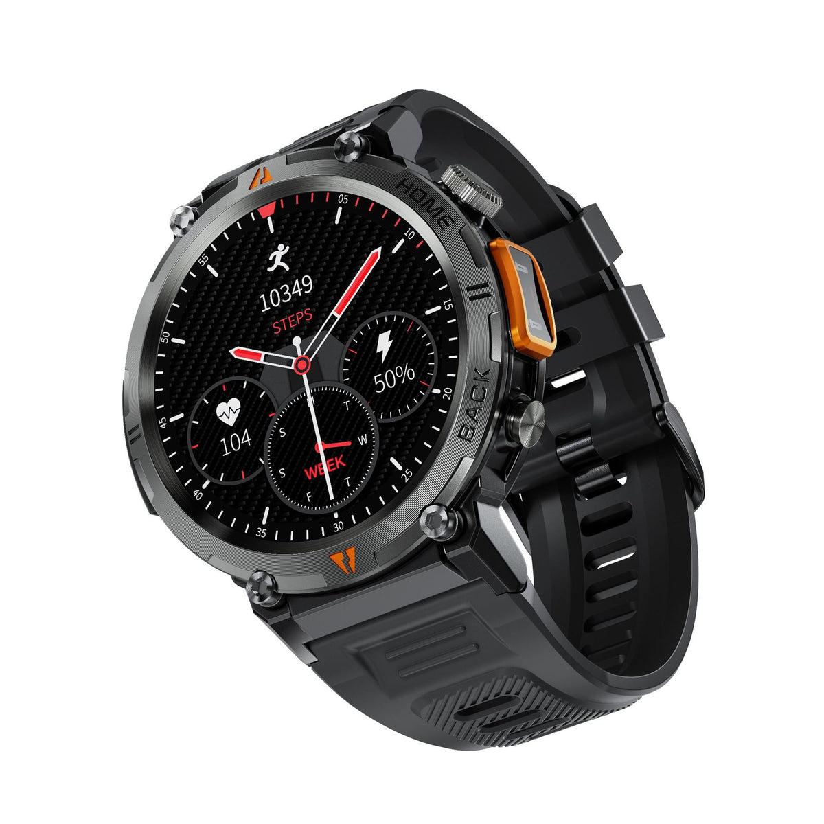 Smartwatch with LED Flashlight & Bluetooth Calling – 1.45