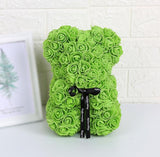 Valentine's Day Gift Rose Bear, Eternal Flower Rose Teddy Bear, PE Foam Toy for New Year's Eve