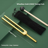 128Hz Acoustic Resonator Set, Weighted Bio-acoustic Tuning Fork for Healing Chakra, Sound Therapy, Stress Reliever