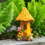 Resin Solar Decoration Tree House, Outdoor Garden Lawn Lamp