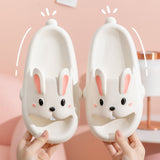 Cute Rabbit Slippers for Kids Women Summer Home Shoes Bathroom Slippers