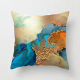 Nordic Watercolor Gold Foil Texture Printing Pillowcase or Cover