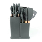 Silicone Kitchenware Set – 19 Pieces with Storage Container