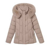Fur Collar Down Jacket – Slim Fit Winter Coat
