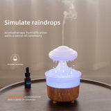 Rain Cloud Night Light Humidifier With Raining Water Drop Sound and 7 Color LED Light Essential Oil Diffuser Aromatherapy