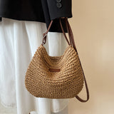 Niche Design Vacation, Straw Tote Bag