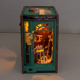 DIY Cottage Magic Theme Book Stand, Creative Hand-assembled Miniature Building Model Birthday Gift