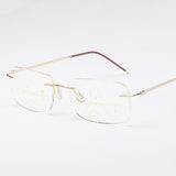 Auto-zoom Progressive Multifocal Reading Glasses with Anti-blue Light Protection