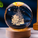 Luminous Starry Sky and Planets Moon - Crystal Ball Small Night Lamp, Projection Ambience Light, Creative Gift Ideas