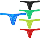 Men's T-shaped Underwear, Breathable Low Waist U Convex Panties (Pack of 2)