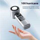 Turbos Chilled Ice Sensation Cold Fan, Super Mini Speed Fan, USB Powered Digital Display for Outdoor Camping Travel