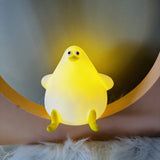 Warm Lovely Cute Cartoon Silicone Sea Gull Night Light with USB, Charging Christmas Gifts, Kids and Girls' Room Bedside Sleeping Lamp