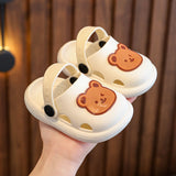 Summer New Cute Bear, Baby Girl and Boys', Soft Bottom Non-slip Home Bathroom Sandals