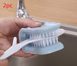 U-shaped Knife and Cutlery Cleaner Brush, Home Kitchen Cleaning Bristle Scrub
