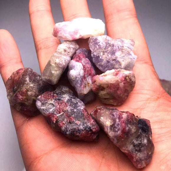 Natural Irregular Rubellite, Rough Mineral Specimen