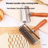 Stainless Steel Wooden Handle Dough Cutter and Curator