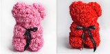 Valentine's Day Gift Rose Bear, Eternal Flower Rose Teddy Bear, PE Foam Toy for New Year's Eve