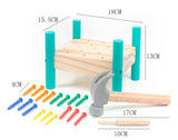 P-65 Hammer Table, Montessors Children Creative Ability, Kindergarten Nail Toy