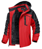 Outdoor Waterproof Winter Jacket with Detachable Hat for Teens and Young Men