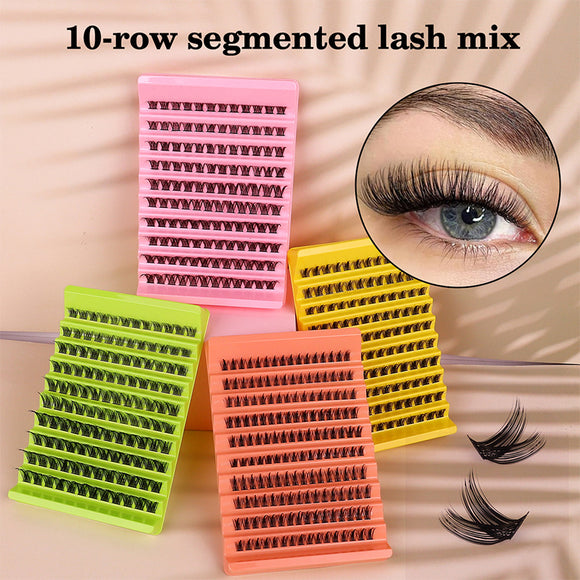 10 Rows Segmented, Large Capacity, False Thick Eyelashes