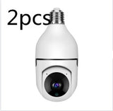 1080P WiFi Bulb Camera with 4× Zoom – E27 Home 5G WiFi Security & Alarm Monitor
