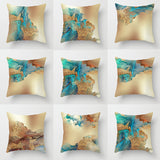 Nordic Watercolor Gold Foil Texture Printing Pillowcase or Cover