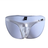 Men's Faux Leather, Sexy Low Waist, Panty Underwear