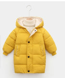 Kids' Heavy Winter Puffer Jacket – Cozy Hooded Outerwear for Children